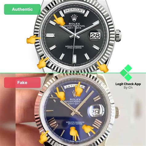 rolex day date replica vs real|rolex datejust knock off.